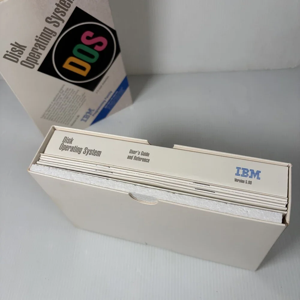 Vintage IBM DOS 5.0 Upgrade Kit Disk Operating System Software 3.5
